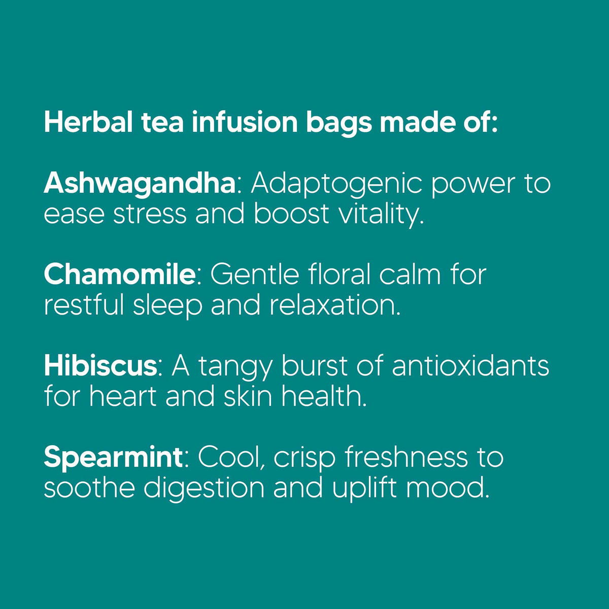 Ashwagandha Herbal Tea Bags