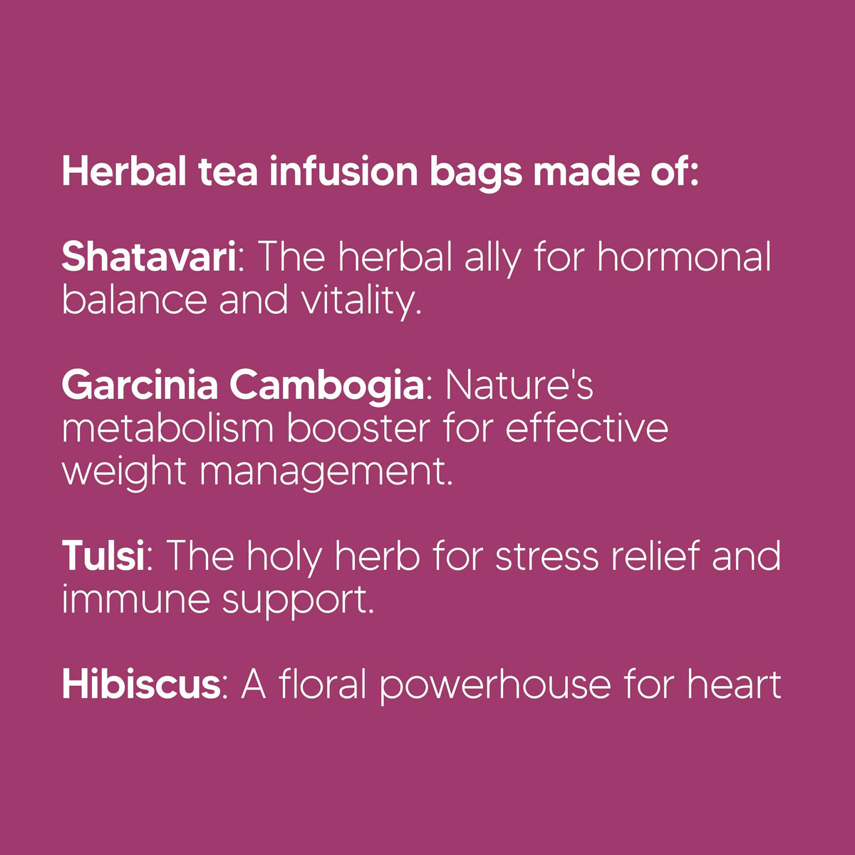 Shatavari Herbal Tea Bags