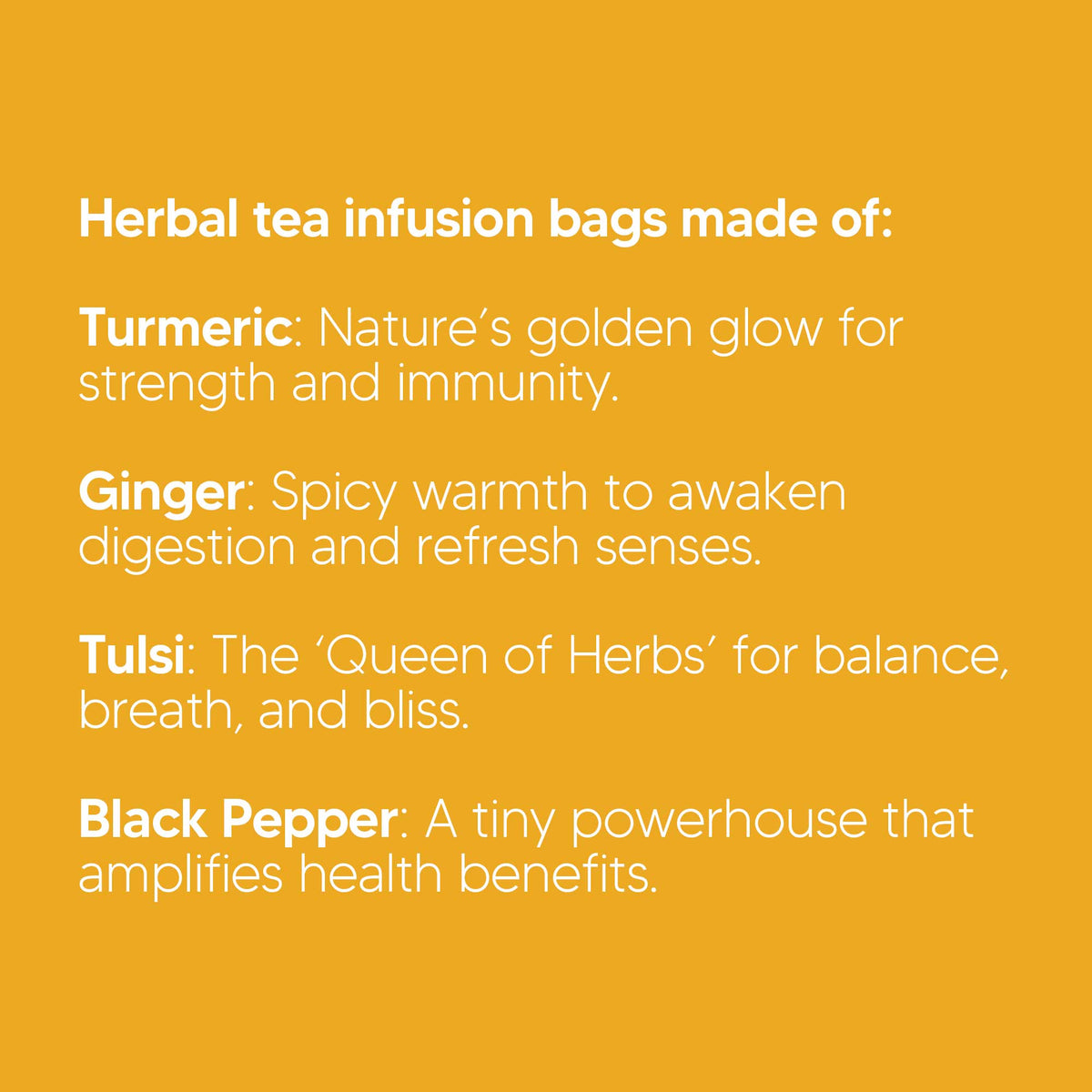 Turmeric Herbal Tea Bags